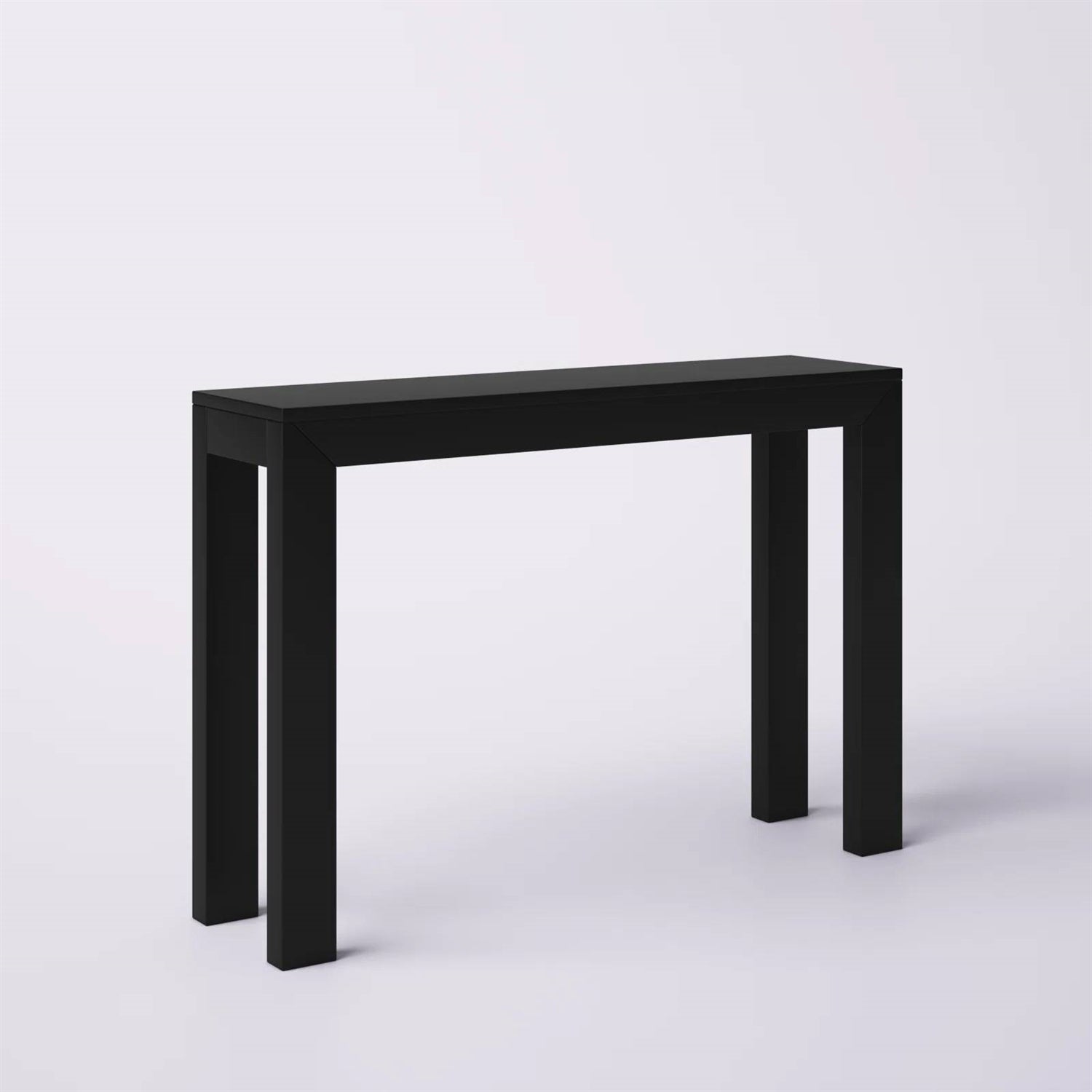 Solid Wood Modern Accent Console Table / Sofa Table in Black Finish LuxuryLifeWay Online Store