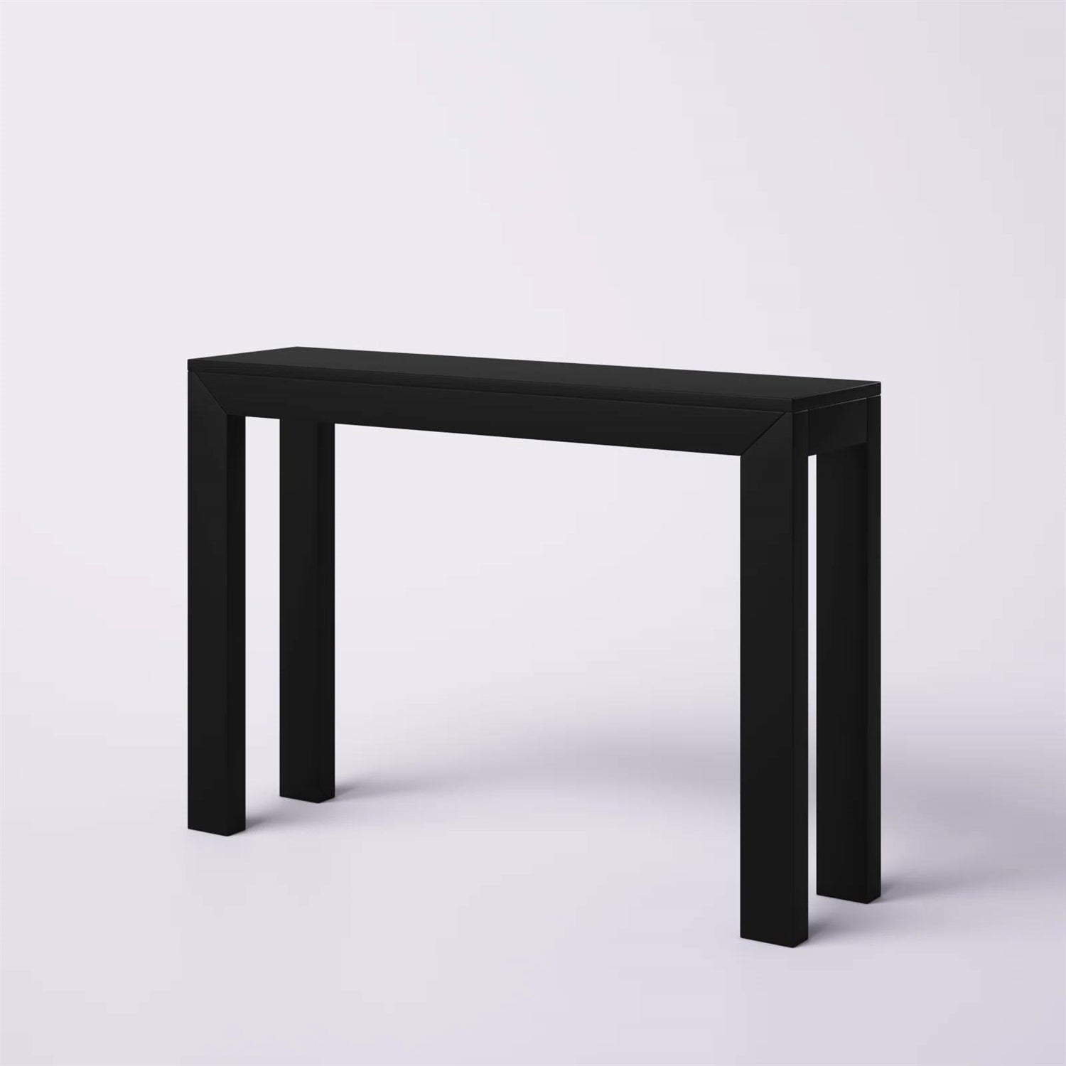 Solid Wood Modern Accent Console Table / Sofa Table in Black Finish LuxuryLifeWay Online Store