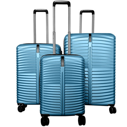 3-Piece 20/24/28 Inch Lightweight Hardside Luggage Set with 8-Spinner Wheels-Gray LuxuryLifeWay Online Store