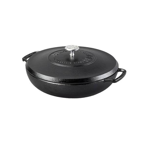 Black 4 Quart Lightweight Cast Iron Braiser Made in USA LuxuryLifeWay Online Store