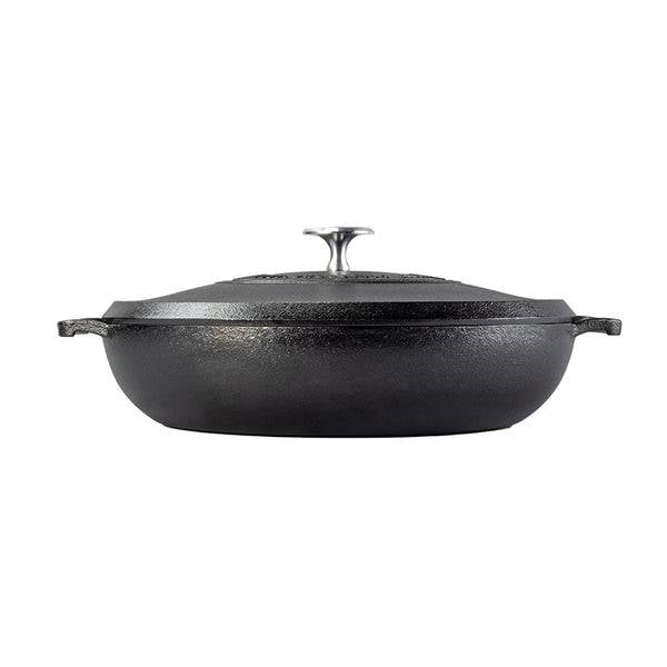 Black 4 Quart Lightweight Cast Iron Braiser Made in USA LuxuryLifeWay Online Store