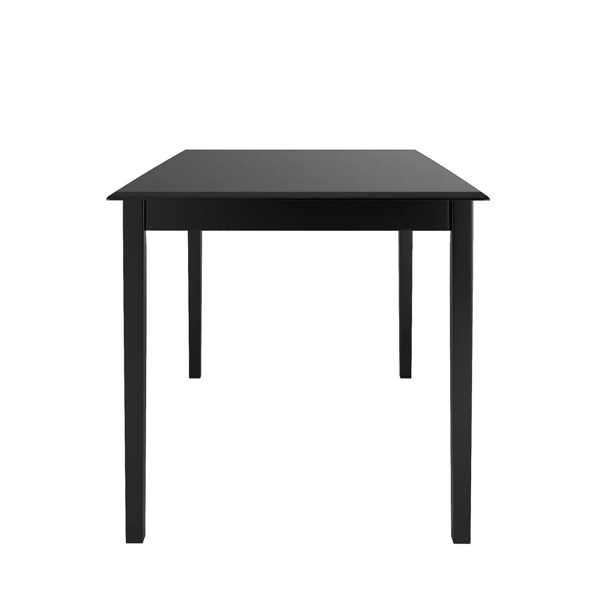 Farmhouse 32 x 48 inch Dining Table in Black Wood Finish LuxuryLifeWay Online Store