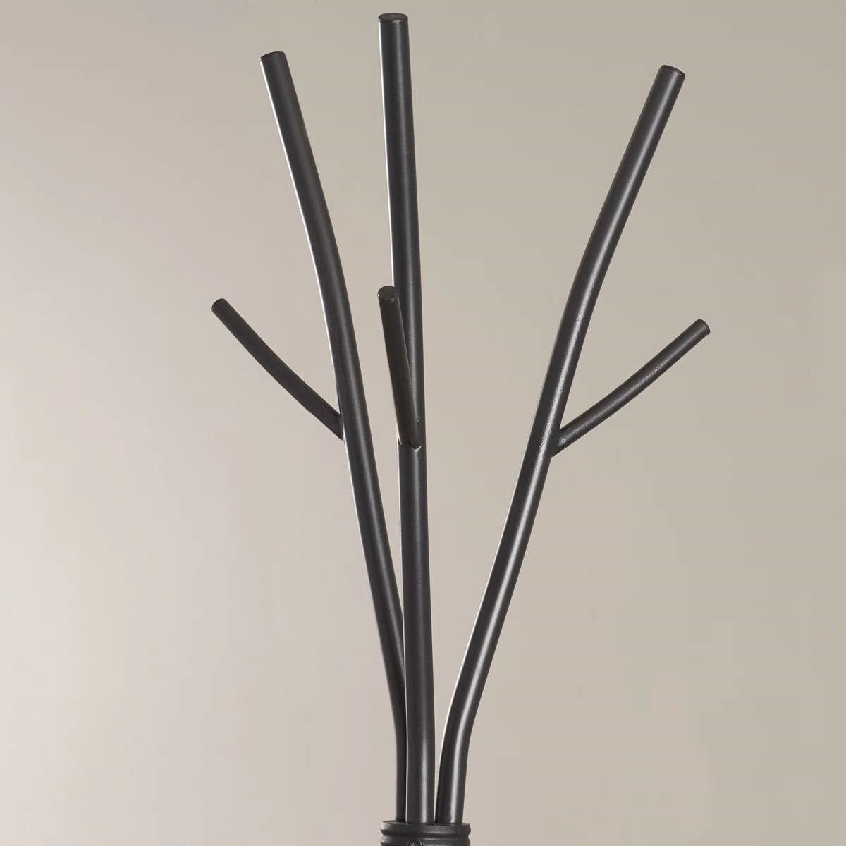 74-inch Freestanding Black Metal Coat Rack Entryway Hall Tree Umbrella Stand LuxuryLifeWay Online Store