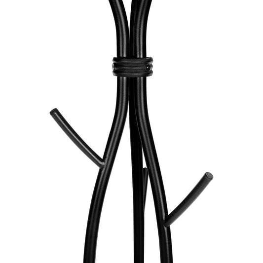 74-inch Freestanding Black Metal Coat Rack Entryway Hall Tree Umbrella Stand LuxuryLifeWay Online Store