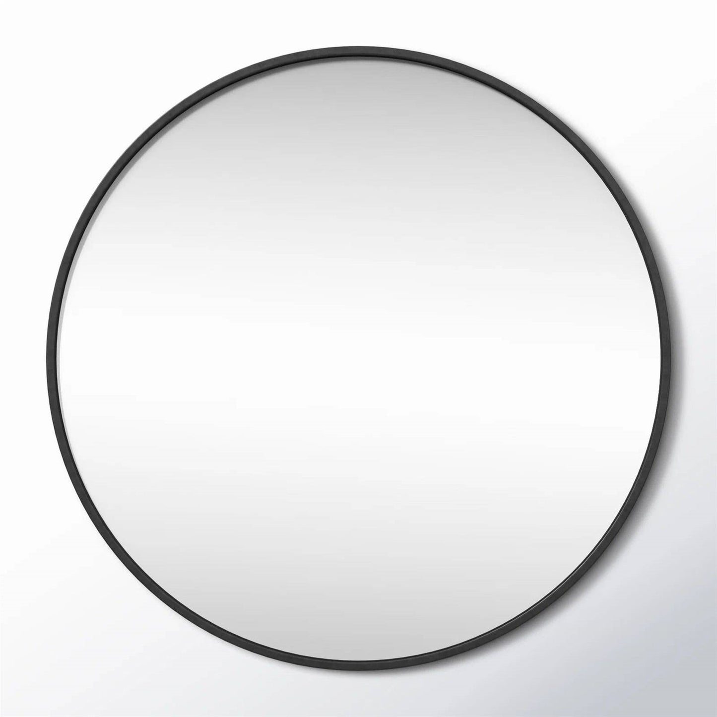 Round 21-inch Wall Mirror in Black - Living Room Bedroom Accent Bathroom Mirror LuxuryLifeWay Online Store