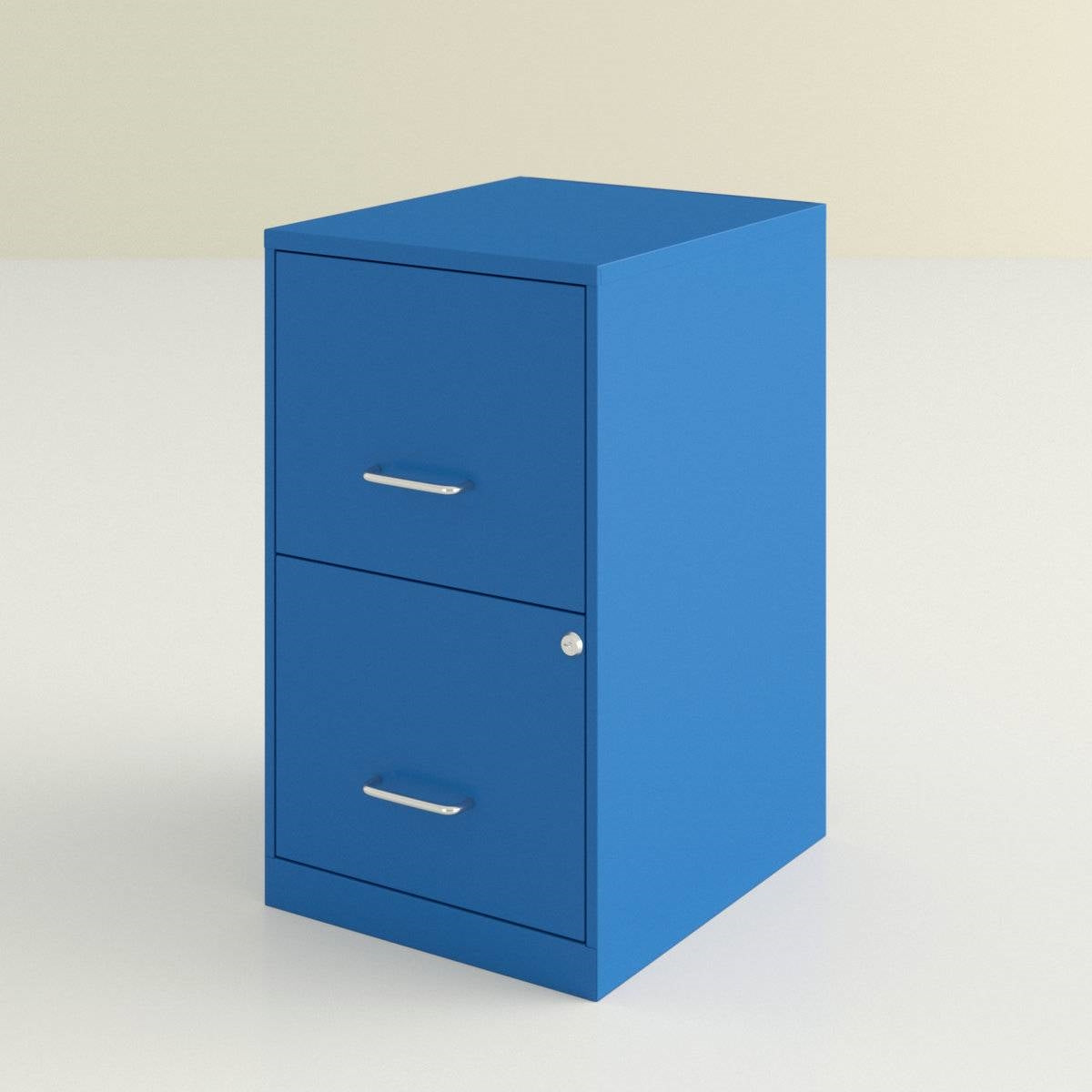 Blue Metal 2-Drawer Vertical Key Locking Heavy Duty Filing Cabinet LuxuryLifeWay Online Store