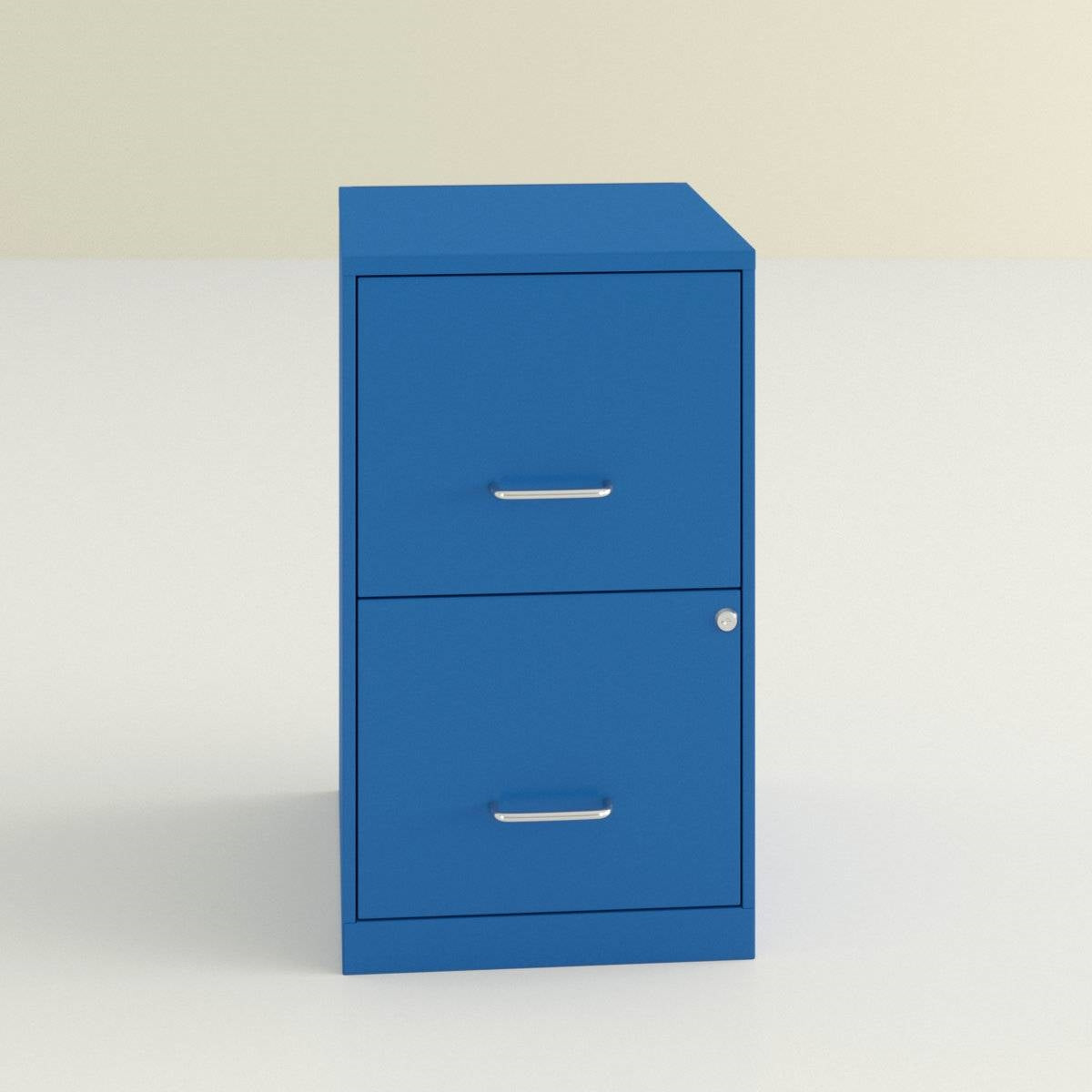 Blue Metal 2-Drawer Vertical Key Locking Heavy Duty Filing Cabinet LuxuryLifeWay Online Store