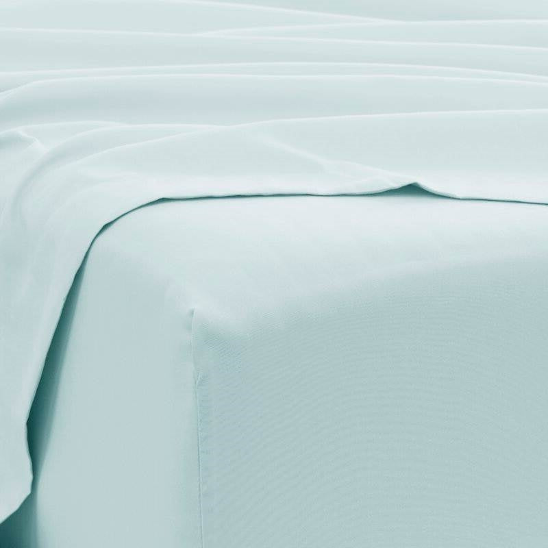 Twin size Aqua 4 Piece Wrinkle Resistant Microfiber Polyester Sheet Set LuxuryLifeWay Online Store