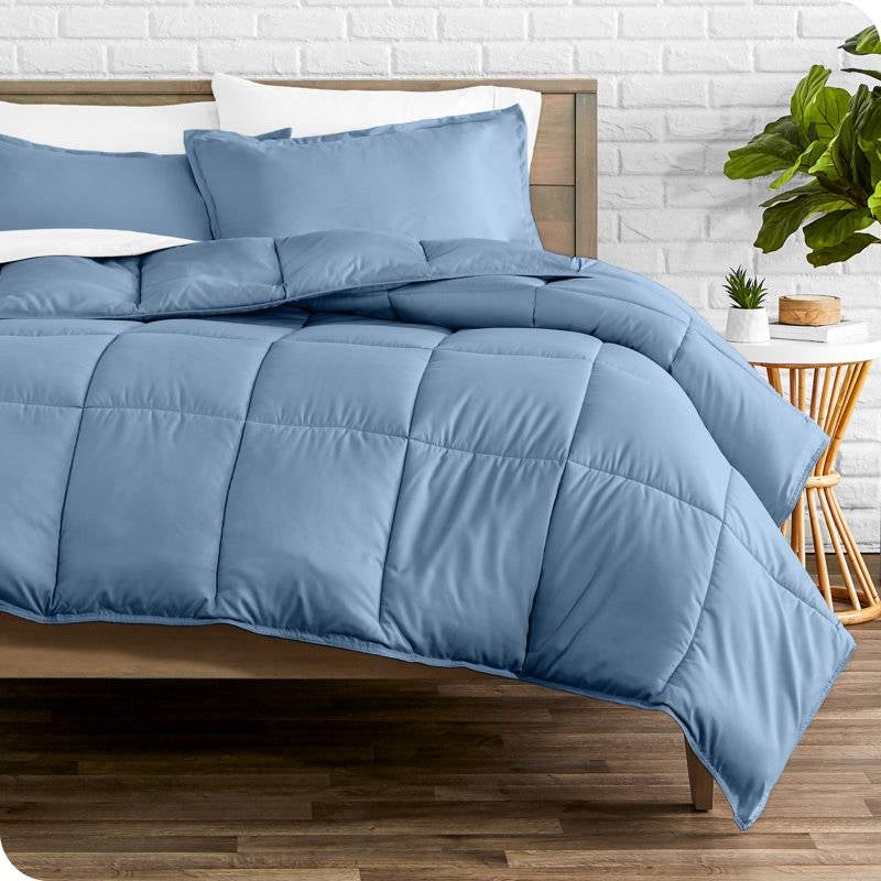 Full/Double Size All Season Super Soft Down Alternative Comforter Set Blue LuxuryLifeWay Online Store