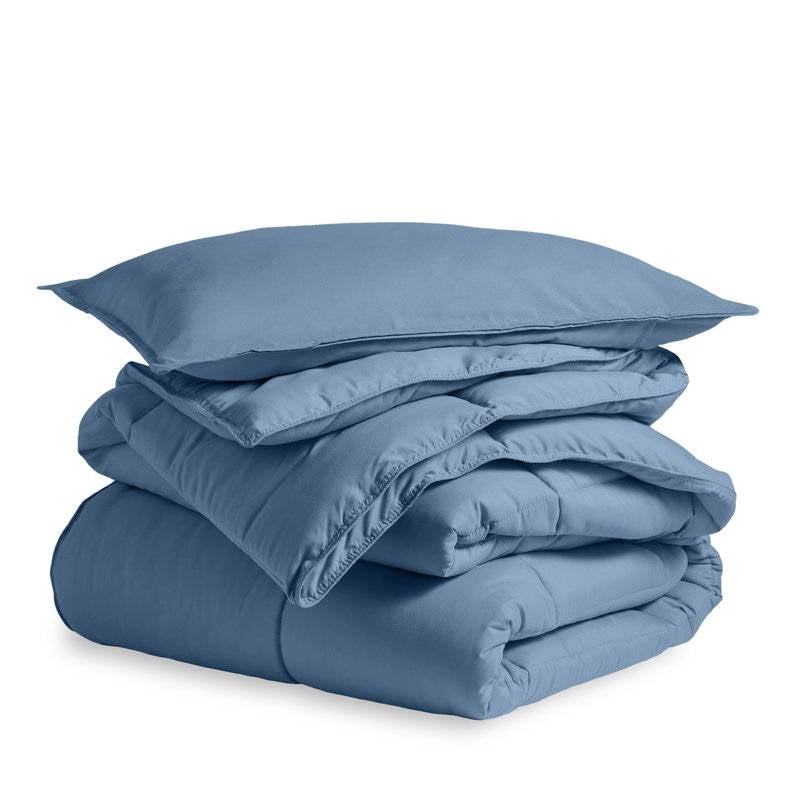 Full/Double Size All Season Super Soft Down Alternative Comforter Set Blue LuxuryLifeWay Online Store