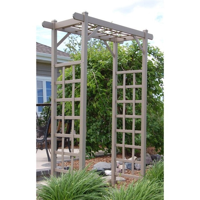 Vinyl Arbor Tan Mocha 85 Inches Tall Made In USA LuxuryLifeWay Online Store