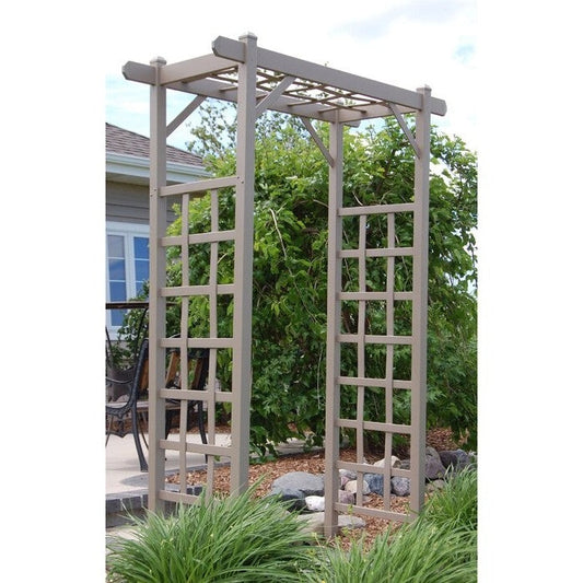 Vinyl Arbor Tan Mocha 85 Inches Tall Made In USA LuxuryLifeWay Online Store