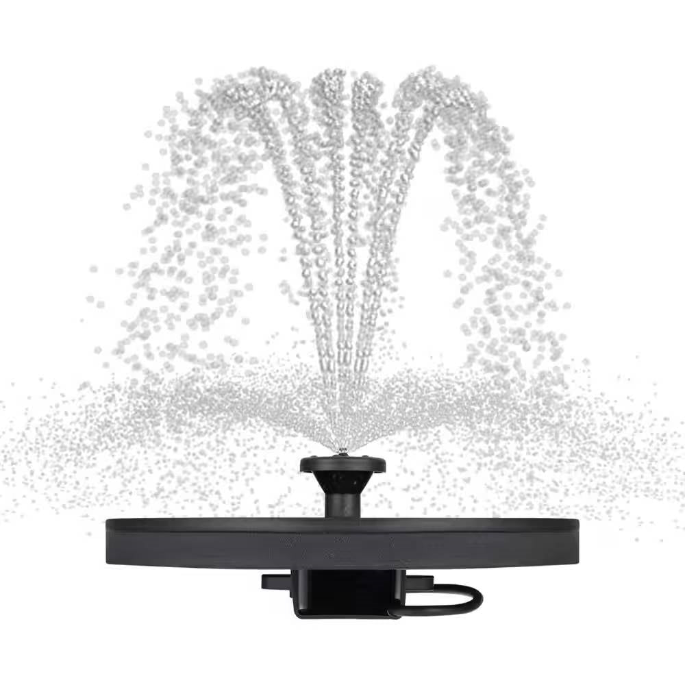 Solar Powered Birdbath to Water Fountain Kit with 4 Nozzle Heads LuxuryLifeWay Online Store