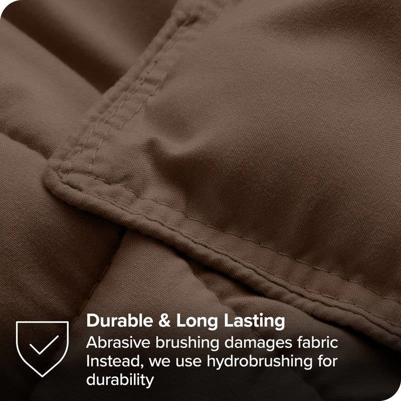 Twin size Down Alternative Comforter Set in Chocolate Brown Color LuxuryLifeWay Online Store