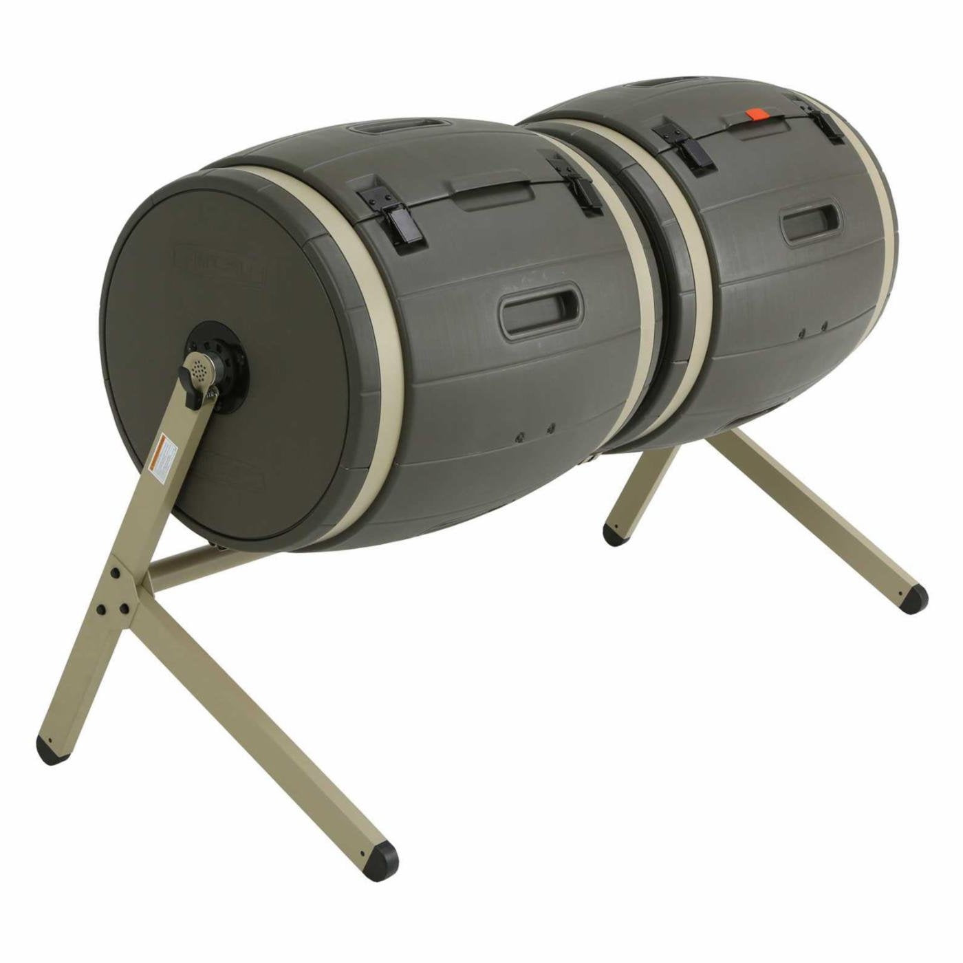 100-Gallon Compost Bin Tumbler Double Rotating Composter LuxuryLifeWay Online Store
