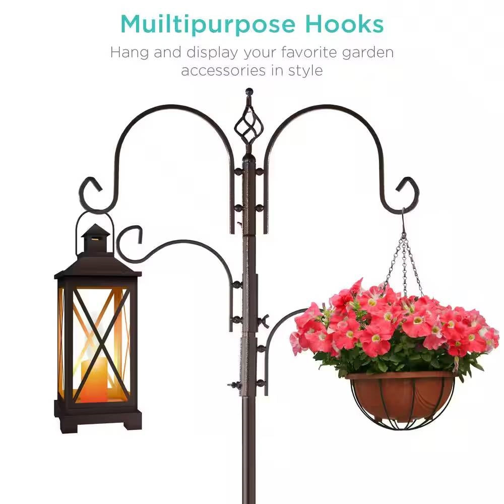 Complete Bird Feeder Set with Bronze Metal Stand Suet Water Bowl Tube and Tray LuxuryLifeWay Online Store