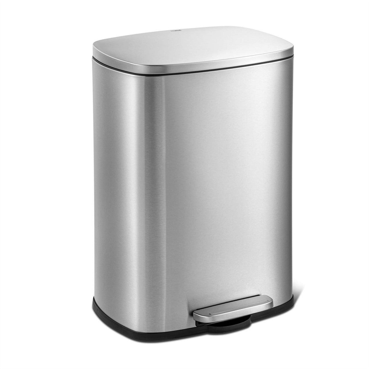 13 Gallon Brushed Stainless Steel Kitchen Trash Can with Step Open Lid LuxuryLifeWay Online Store