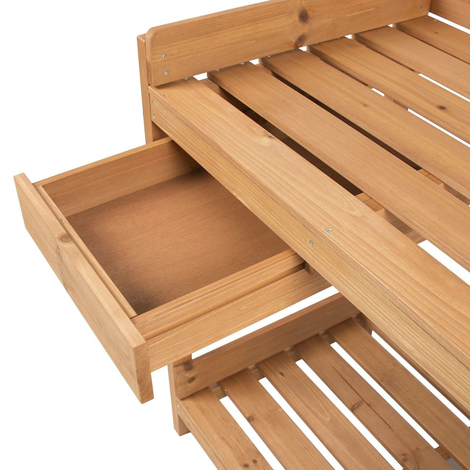 Solid Wood Garden Work Table Potting Bench in Natural Finish LuxuryLifeWay Online Store
