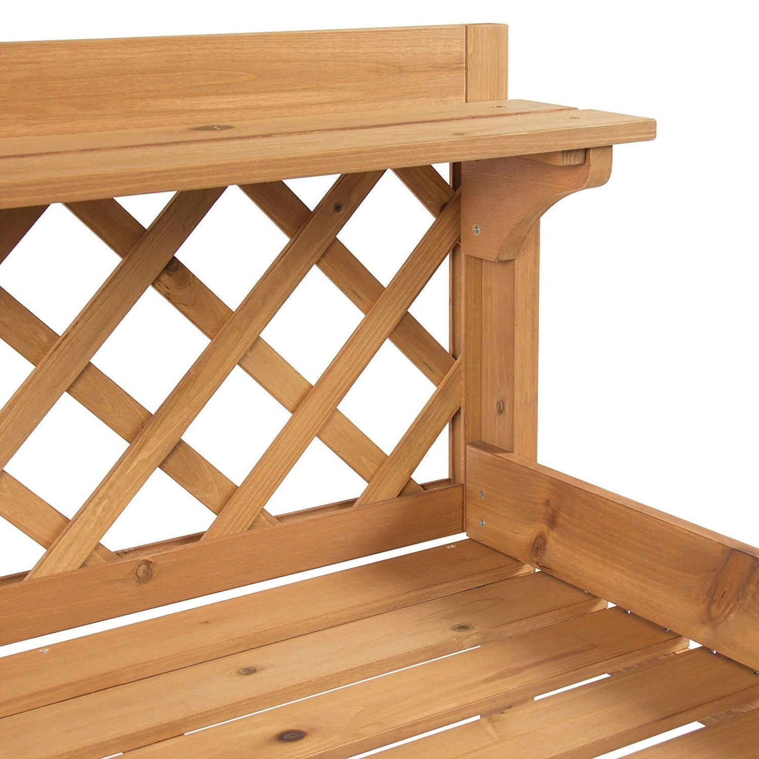 Solid Wood Garden Work Table Potting Bench in Natural Finish LuxuryLifeWay Online Store