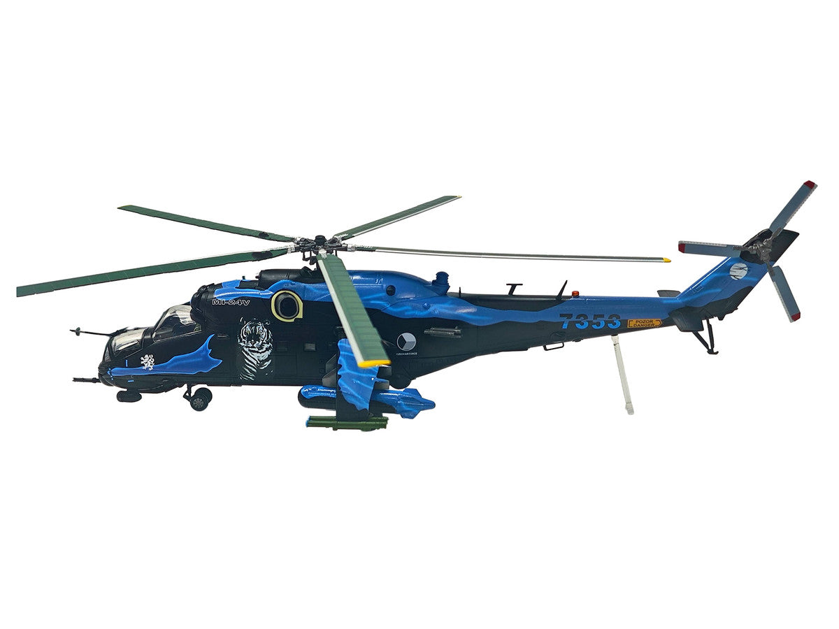 Mil Mi-24V Hind-E Helicopter "7353 231 Squadron 23 Wing NATO Tiger Meet Turkey" (2005) Czech Air Force 1/48 Diecast Model by Bless Wing LuxuryLifeWay Online Store