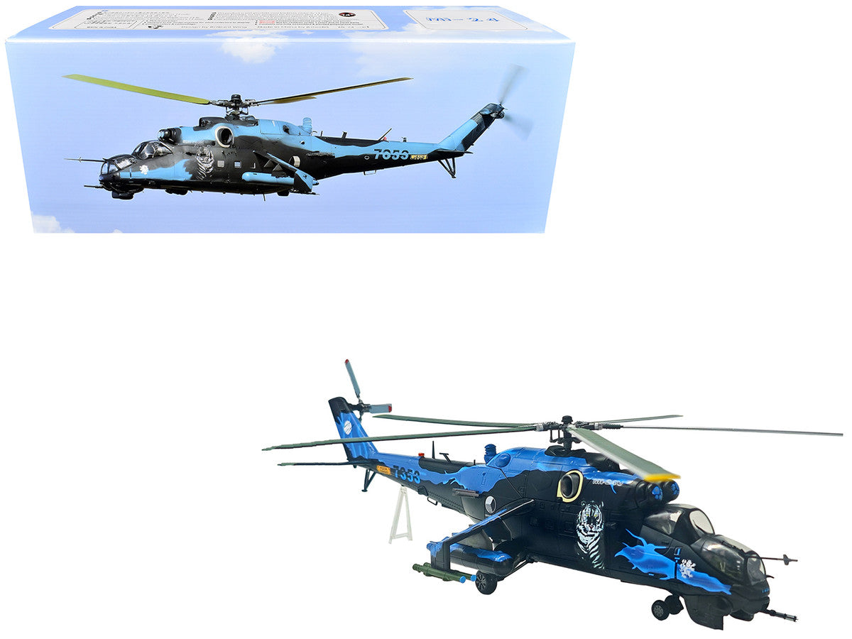 Mil Mi-24V Hind-E Helicopter "7353 231 Squadron 23 Wing NATO Tiger Meet Turkey" (2005) Czech Air Force 1/48 Diecast Model by Bless Wing LuxuryLifeWay Online Store