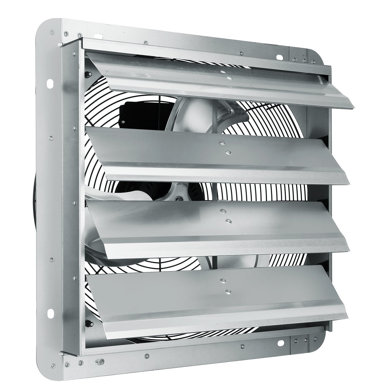 16'' Shutter Exhaust Fan, High-speed 2000 CFM, Aluminum Wall Mount Attic Fan with AC-motor, Ventilation and Cooling for Greenhouses, Garages, Sheds, Shops, FCC LuxuryLifeWay Online Store