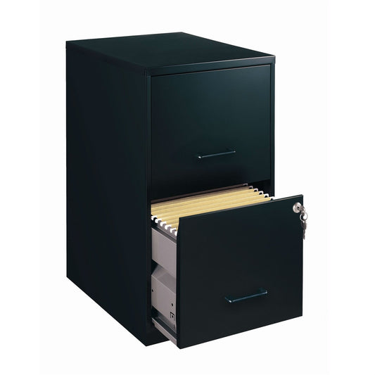 Black Metal 2-Drawer Vertical Filing File Cabinet - Made in USA LuxuryLifeWay Online Store