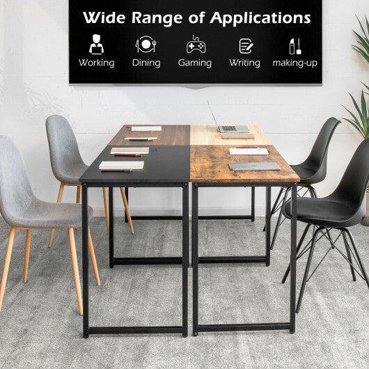 L Shaped Computer Desk and Writing Workstation for Home and Office-White