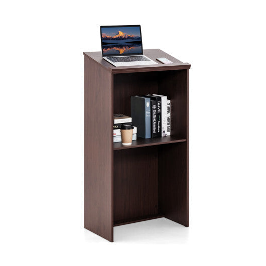 Wooden Floor Standing Podium Speaking Lectern LuxuryLifeWay Online Store