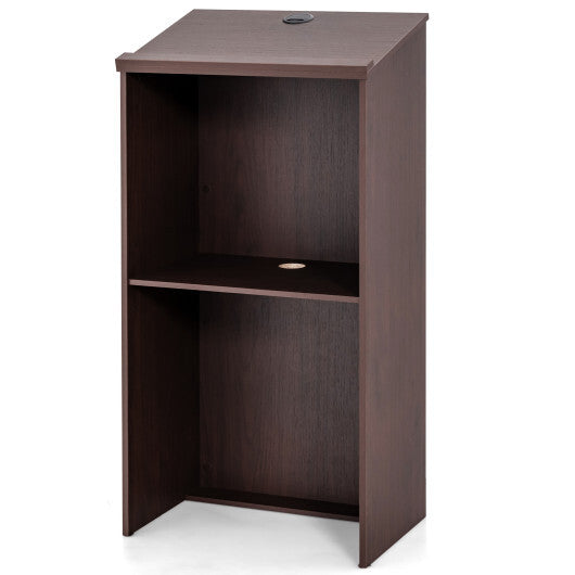Wooden Floor Standing Podium Speaking Lectern LuxuryLifeWay Online Store