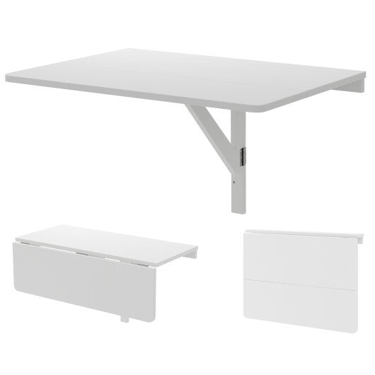31.5 x 23.5 Inch Wall Mounted Folding Table for Small Spaces-White LuxuryLifeWay Online Store