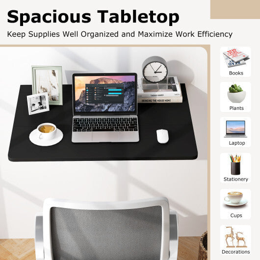 31.5 x 23.5 Inch Wall Mounted Folding Table for Small Spaces-White LuxuryLifeWay Online Store
