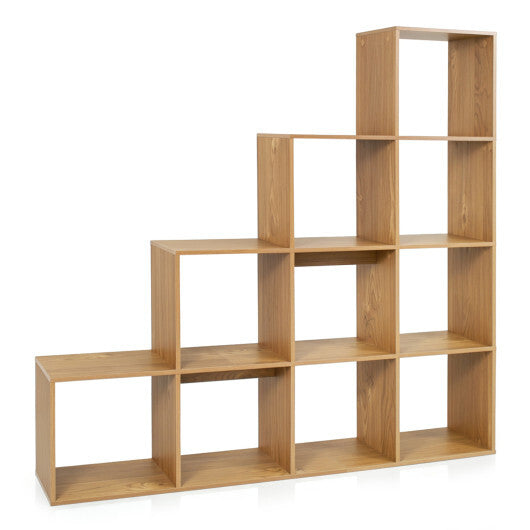 4-Tier Bookshelf with 2 Anti-Tipping Kits for Home Office-Natrual LuxuryLifeWay Online Store