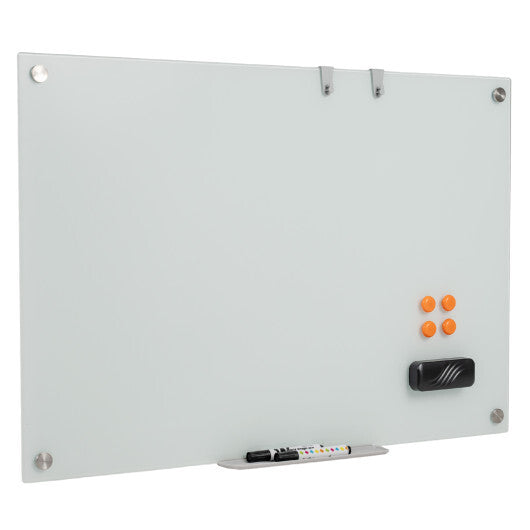36 x 24 Inches Glass Whiteboard with Eraser and Removable Tray LuxuryLifeWay Online Store