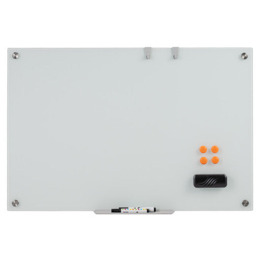 36 x 24 Inches Glass Whiteboard with Eraser and Removable Tray LuxuryLifeWay Online Store