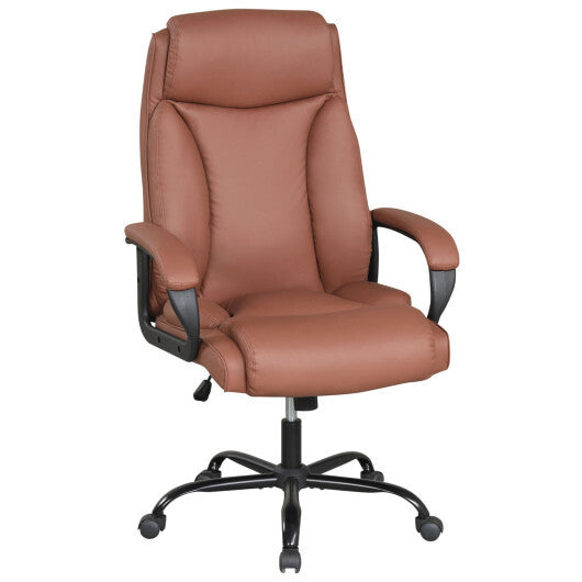 400 Pounds Big and Tall Adjustable High Back Leather Office Chair LuxuryLifeWay Online Store