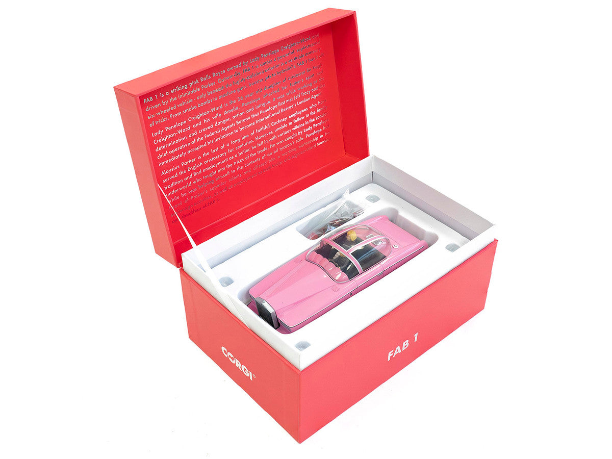 Rolls Royce FAB 1 Pink with Figures "Thunderbirds" (1965-1966) TV Series "F.A.B. Collection" Diecast Model by Corgi LuxuryLifeWay Online Store