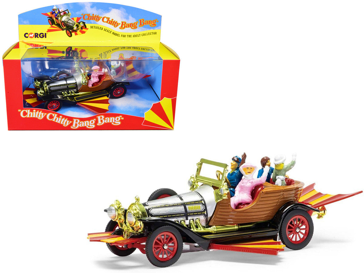 Chitty Chitty Bang Bang Car with 4 Sitting Figures "Chitty Chitty Bang Bang" (1968) Movie Diecast Model Car by Corgi LuxuryLifeWay Online Store
