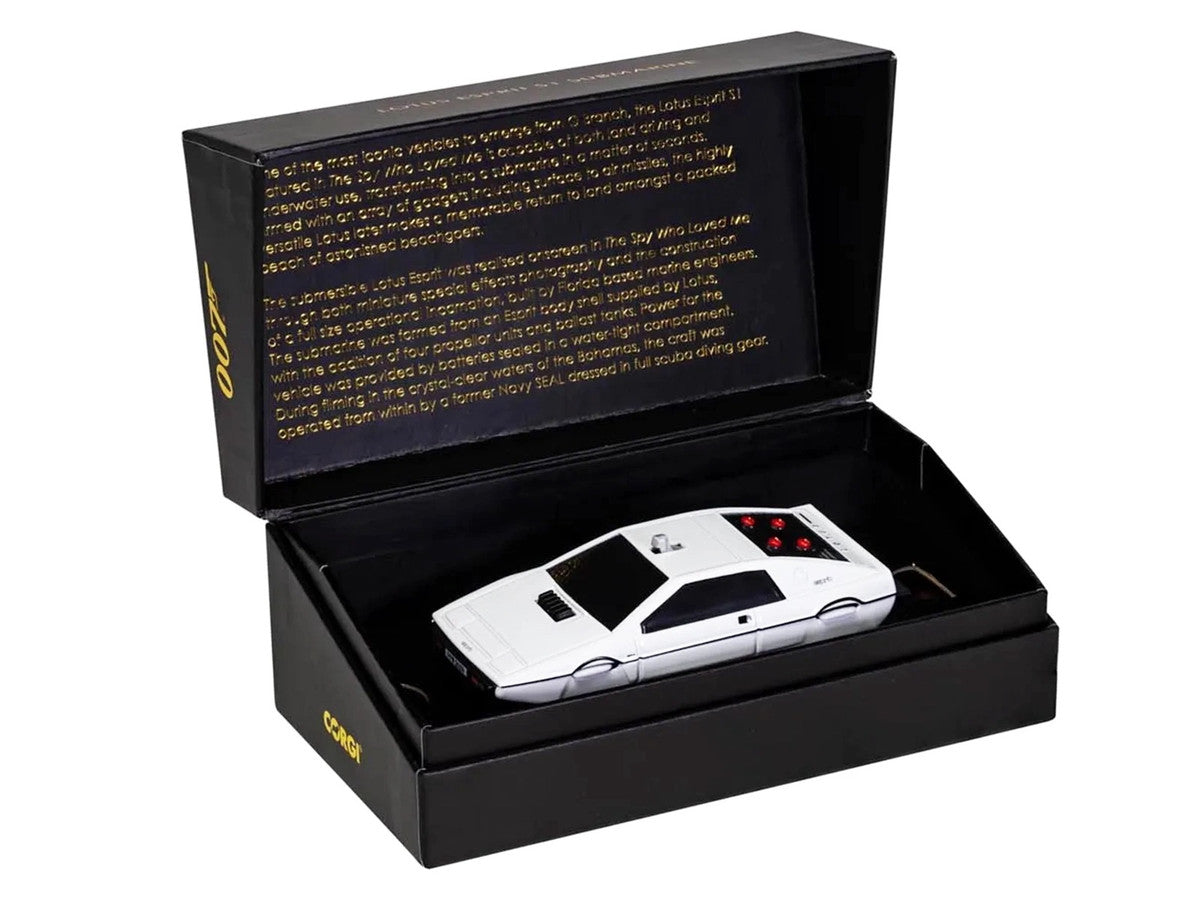 Lotus Esprit S1 Submarine White James Bond 007 "The Spy Who Loved Me" (1977) Movie Diecast Model Car by Corgi LuxuryLifeWay Online Store