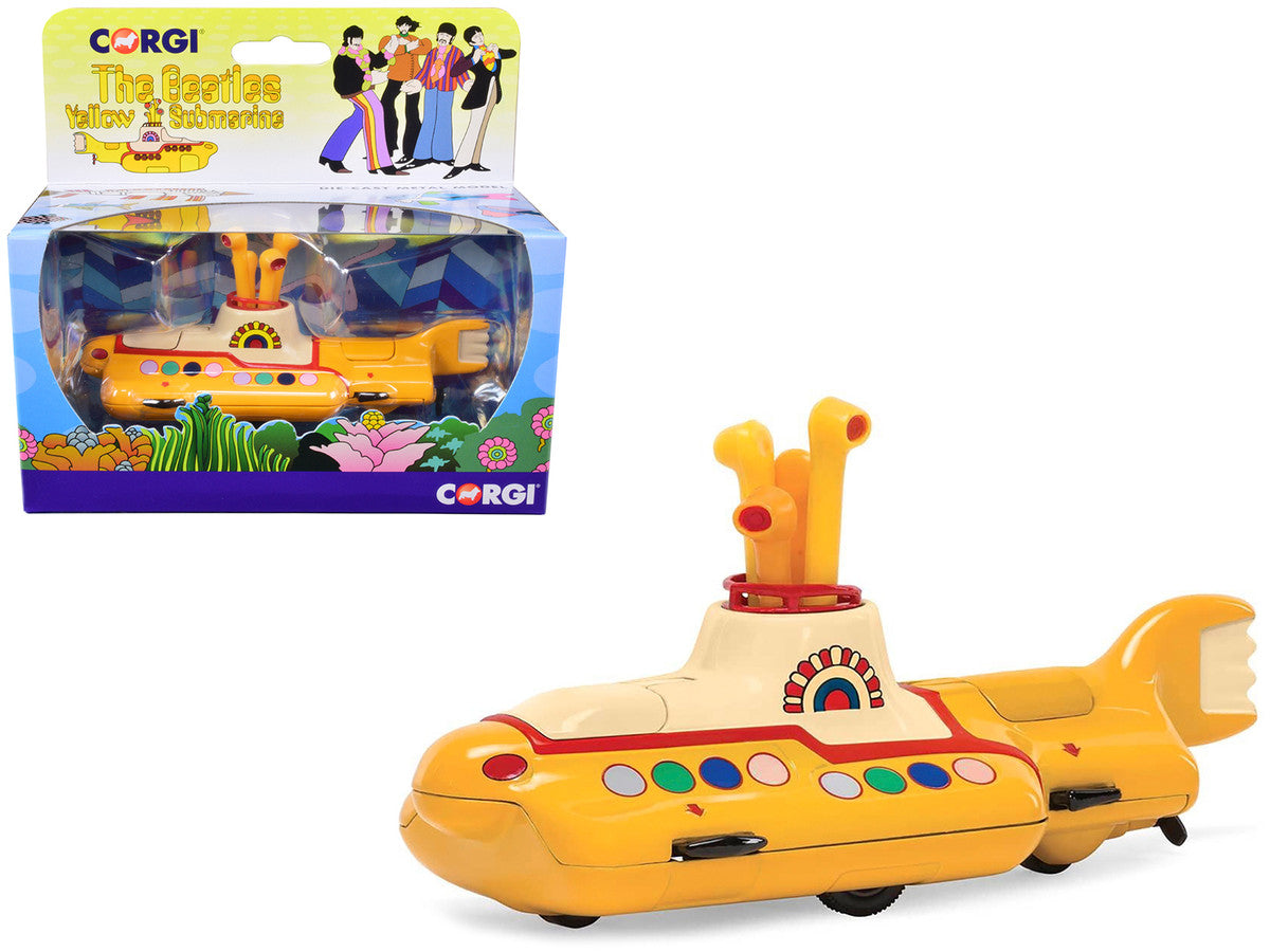 "The Beatles" Yellow Submarine with Sitting Band Member Figures Diecast Model by Corgi LuxuryLifeWay Online Store