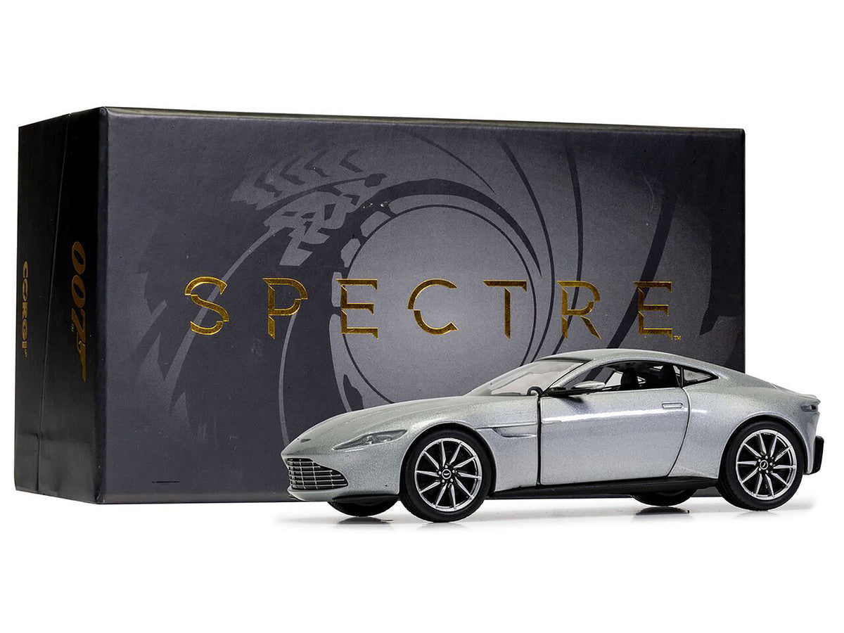 Aston Martin DB10 RHD (Right Hand Drive) Silver Metallic James Bond 007 "Spectre" (2015) Movie Diecast Model Car by Corgi LuxuryLifeWay Online Store