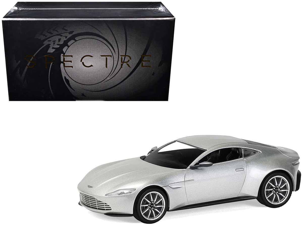 Aston Martin DB10 RHD (Right Hand Drive) Silver Metallic James Bond 007 "Spectre" (2015) Movie Diecast Model Car by Corgi LuxuryLifeWay Online Store