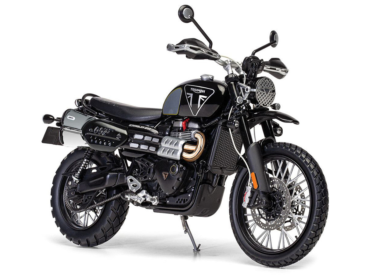 Triumph Scrambler 1200 "Bond Edition" Motorcycle Black 007 James Bond "No Time to Die" (2021) Movie 1/12 Diecast Model by Corgi LuxuryLifeWay Online Store