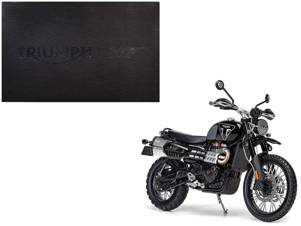 Triumph Scrambler 1200 "Bond Edition" Motorcycle Black 007 James Bond "No Time to Die" (2021) Movie 1/12 Diecast Model by Corgi LuxuryLifeWay Online Store