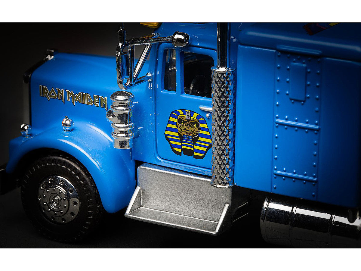 Iron Maiden "Powerslave" Transport Truck Blue "World Slavery Tour 1984-85" 1/50 Diecast Model by Corgi LuxuryLifeWay Online Store