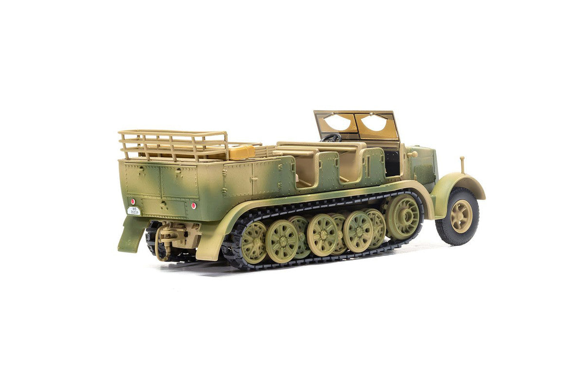 Krauss-Maffei Sd.Kfz.7 Medium Towing Half-Track AFV "Luftwaffe FlaK Gun Artillery Tractor Tunisia" (1943) German Army "Military Legends" Series 1/50 Diecast Model by Corgi LuxuryLifeWay Online Store