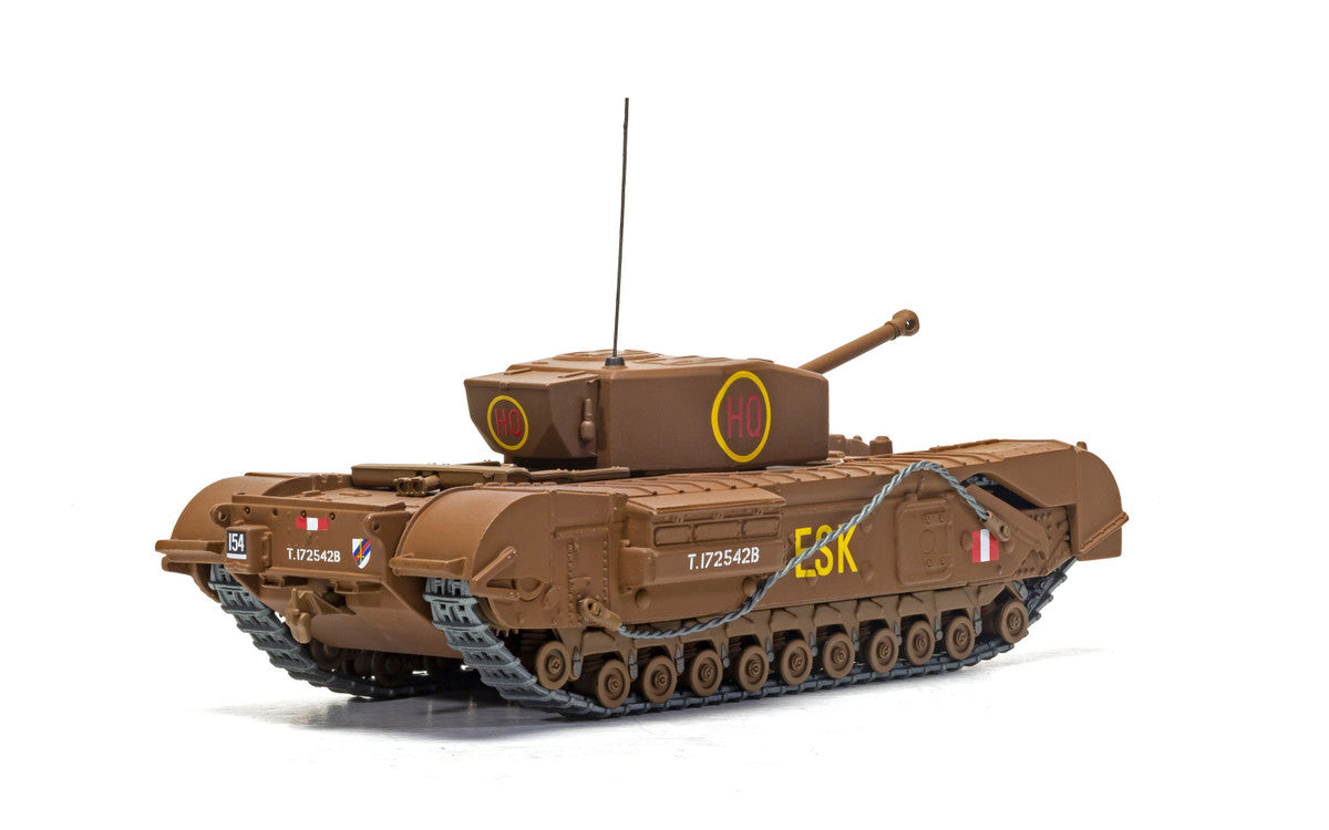 Churchill Mk.III Tank "ESK Squadron HQ C Squadron 3rd Battalion Scots Guards 6th Guards Armoured Brigade" (1943) British Royal Army "Military Legends" Series 1/50 Diecast Model by Corgi LuxuryLifeWay Online Store