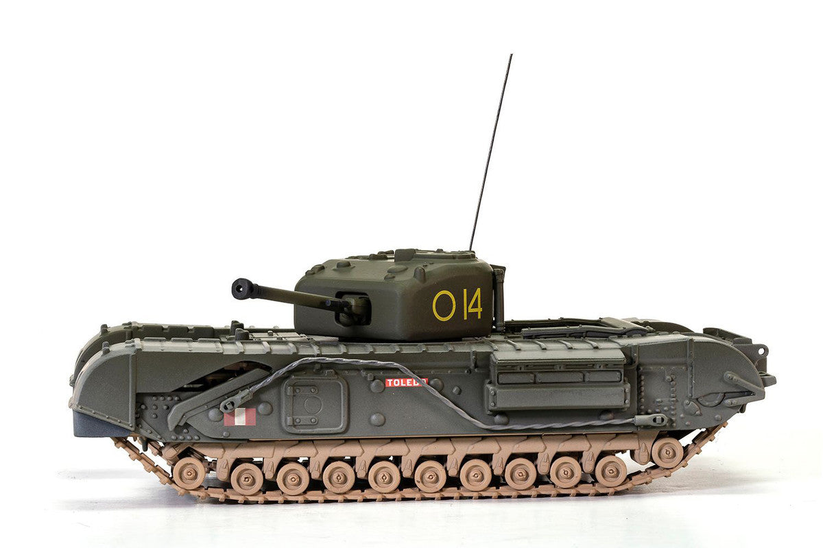 Churchill Mk.IV Tank "'To Catch a Tiger' 'Toledo' C Squadron 14 Troop 21st Army Tank Brigade Tunisia" (1943) British Royal Army "Military Legends" Series 1/50 Diecast Model by Corgi LuxuryLifeWay Online Store