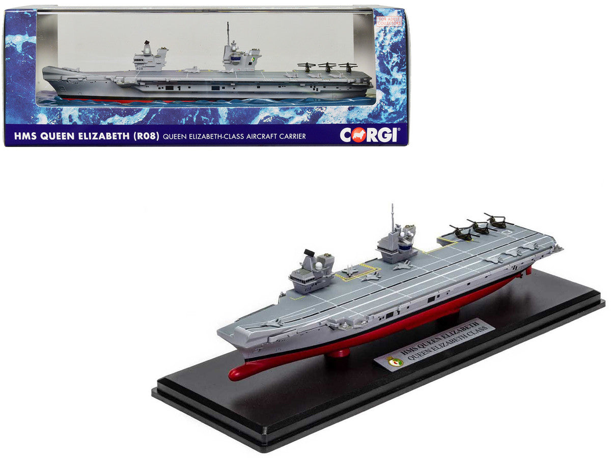 HMS Queen Elizabeth (R08) Aircraft Carrier "Queen Elizabeth-Class" British Royal Navy "Naval Power" Series 1/1250 Diecast Model by Corgi LuxuryLifeWay Online Store