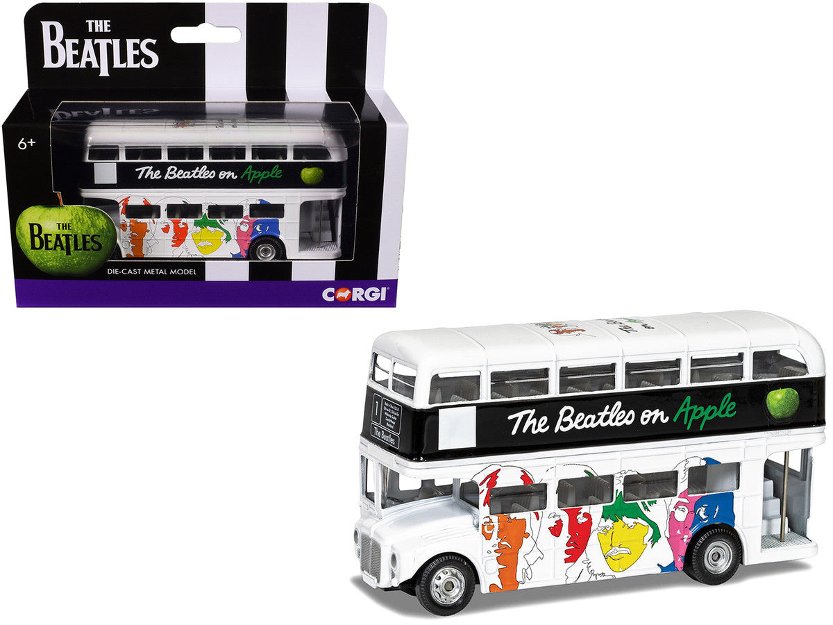 The Beatles London Double Decker Bus "The White Album" White Diecast Model Car by Corgi LuxuryLifeWay Online Store